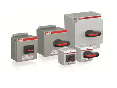 ABB 32a Isolator: Enclosed manual motor controllers and disconnects: