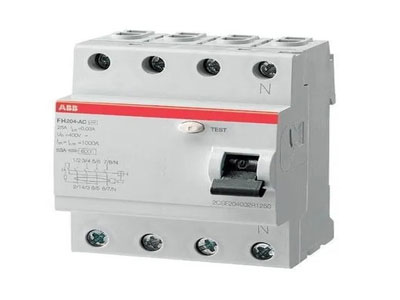 ABB ELCB 4 Pole: F204 B-25/0.3